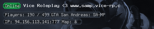 Vice Roleplay <3 www.samp.vice-rp.c